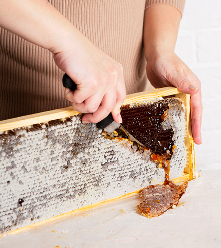 Мед в сотах гречишный рамка (примерно 2кг)