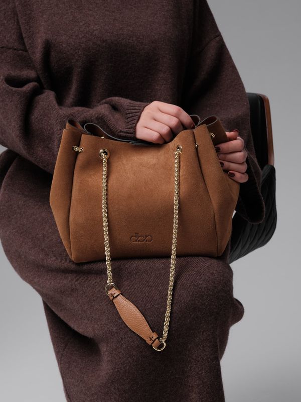 Замшевая сумка Bella DBR 31202 светло-коричневый