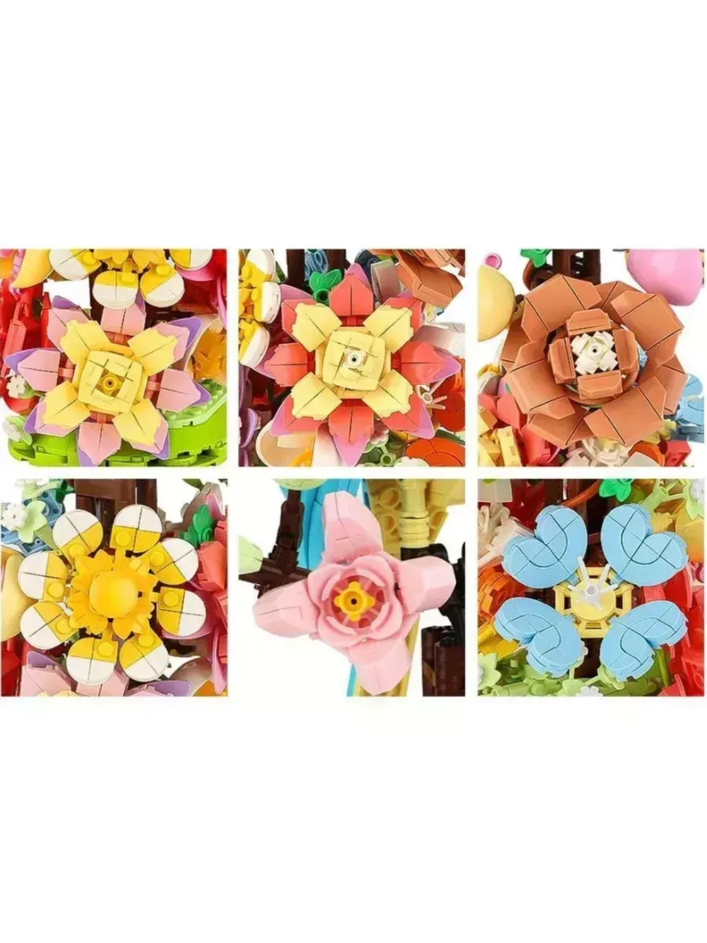 Конструктор Попугай в цветах 1162 детали