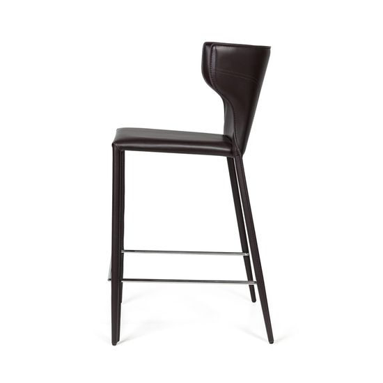 Стул полубарный Austin, кожа коричневый