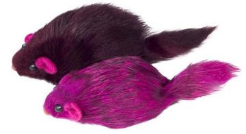 Triol Игрушка для кошек "Мышь цветная", 70-75мм, по штучно