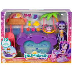 EnchanTimals - Набор тропический бассейн с куклой и питомцем + аксессуары HTW73 / артикул   HTW73  / GTIN 194735198900