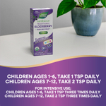 Nature's Way, Kids Sambucus®, органический традиционный сироп для укрепления иммунитета, для детей от 1 года, бузина, 120 мл (4 жидк. унции)