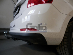 Фаркоп оцинкованный Galia S104A для Skoda Rapid лифтбек/универсал 2013-, SEAT Toledo седан 2013-(паспорт и сертификат в комплекте)(без электрики)