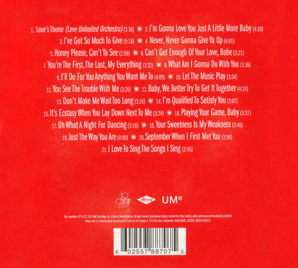 Barry White / Love's Theme: The Best Of The 20th Century Records Singles (CD)