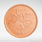 Canada, 1 Cent, 2001 – Elizabeth II (Third Portrait), AU