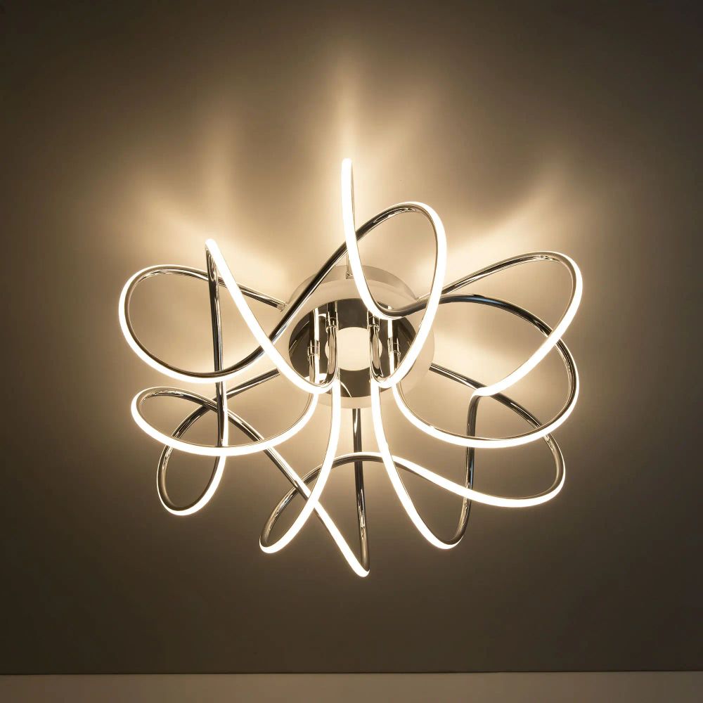 Citilux Джемини Смарт CL229A161E RGB Умная люстра Хром