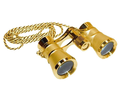 Бинокль театральный Kromatech БТ 3x25, с цепочкой (золотистый) - фото 1