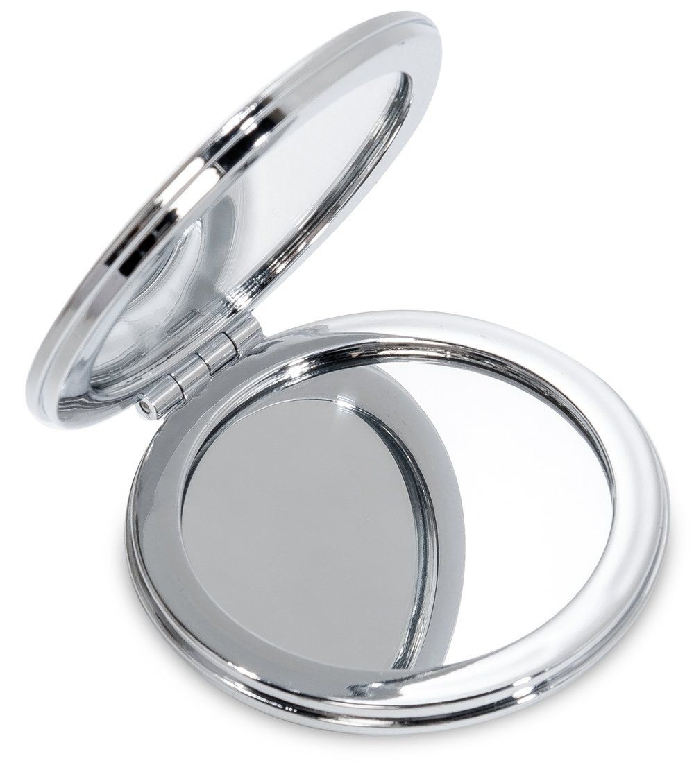 WW-123/5 Зеркало метал круглое «Туфелька»