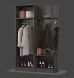 НИК 1,2 Прихожая new (Кашемир серый, Орех Парона)