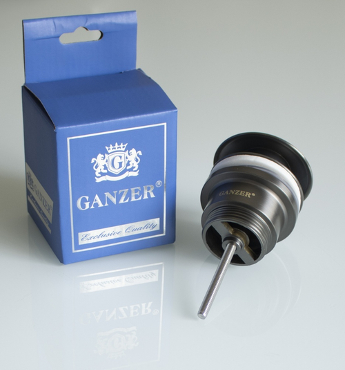 Донный клапан универсальный (графит) GANZER