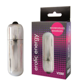 Серебристая вибропуля Erowoman-Eroman - 5,5 см. (Цвет: серебристый)