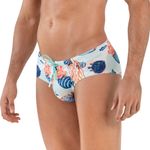 Мужские плавки голубые с принтом Clever ACUATIC SWIMSUIT BRIEF 164407