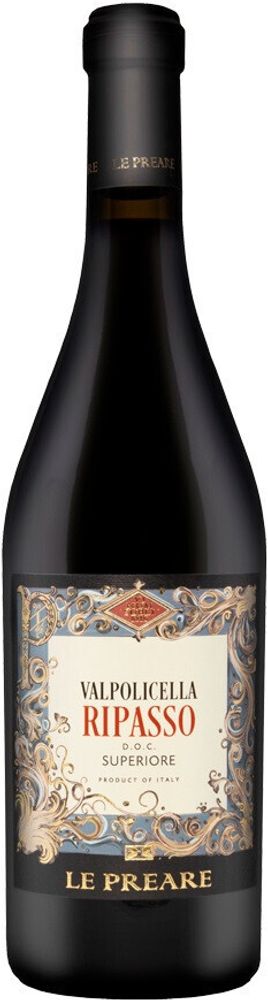 Вино Cantina di Negrar Le Preare Valpolicella Ripasso DOC Classico Superiore, 0,75 л.