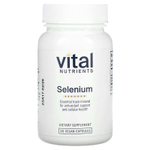 Vital Nutrients, Селен, 90 веганских капсул (200 мкг в каждой капсуле)