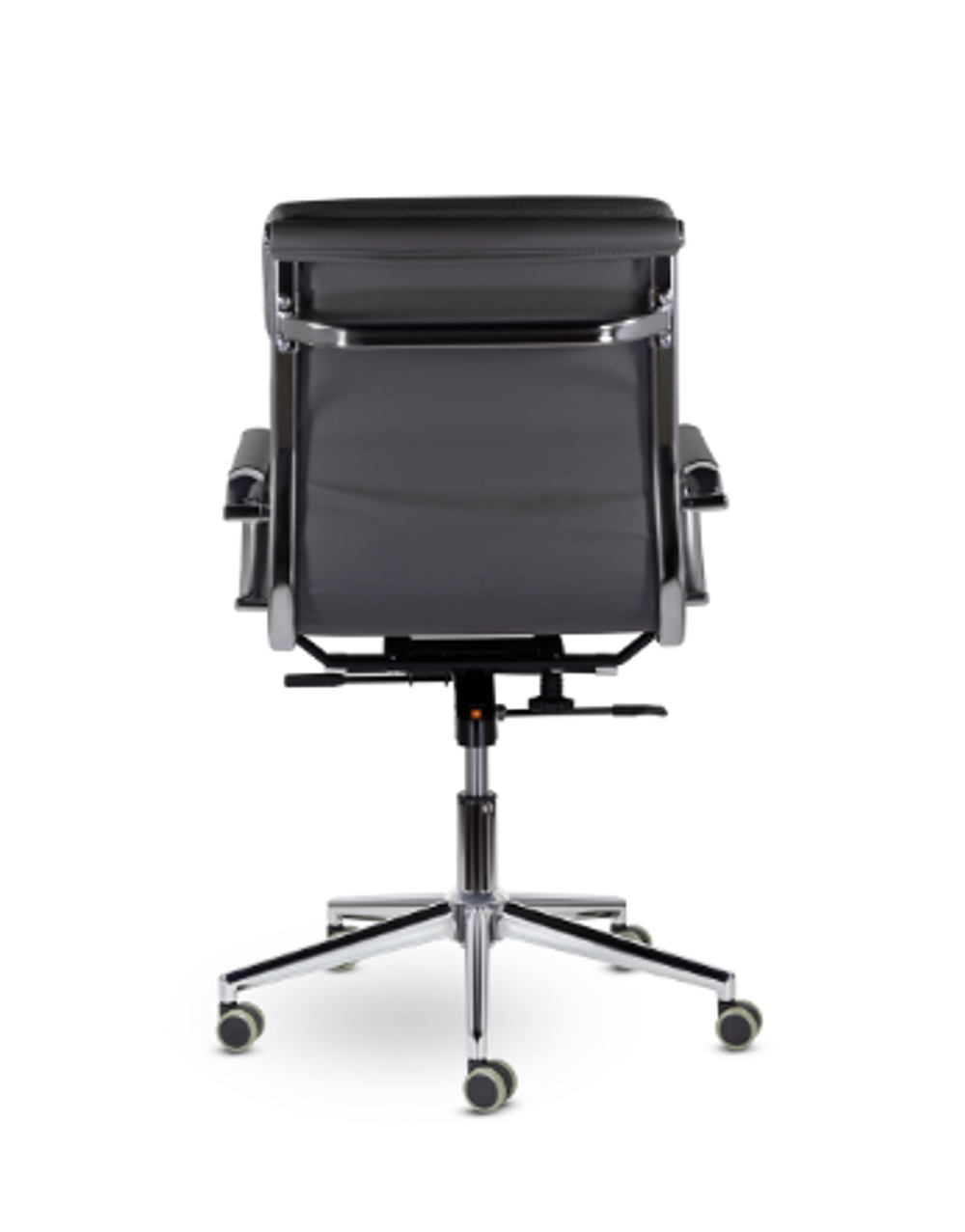 Кресло Кайман Трио СН-303 Софт, низкая спинка, хром, экокожа Santorini