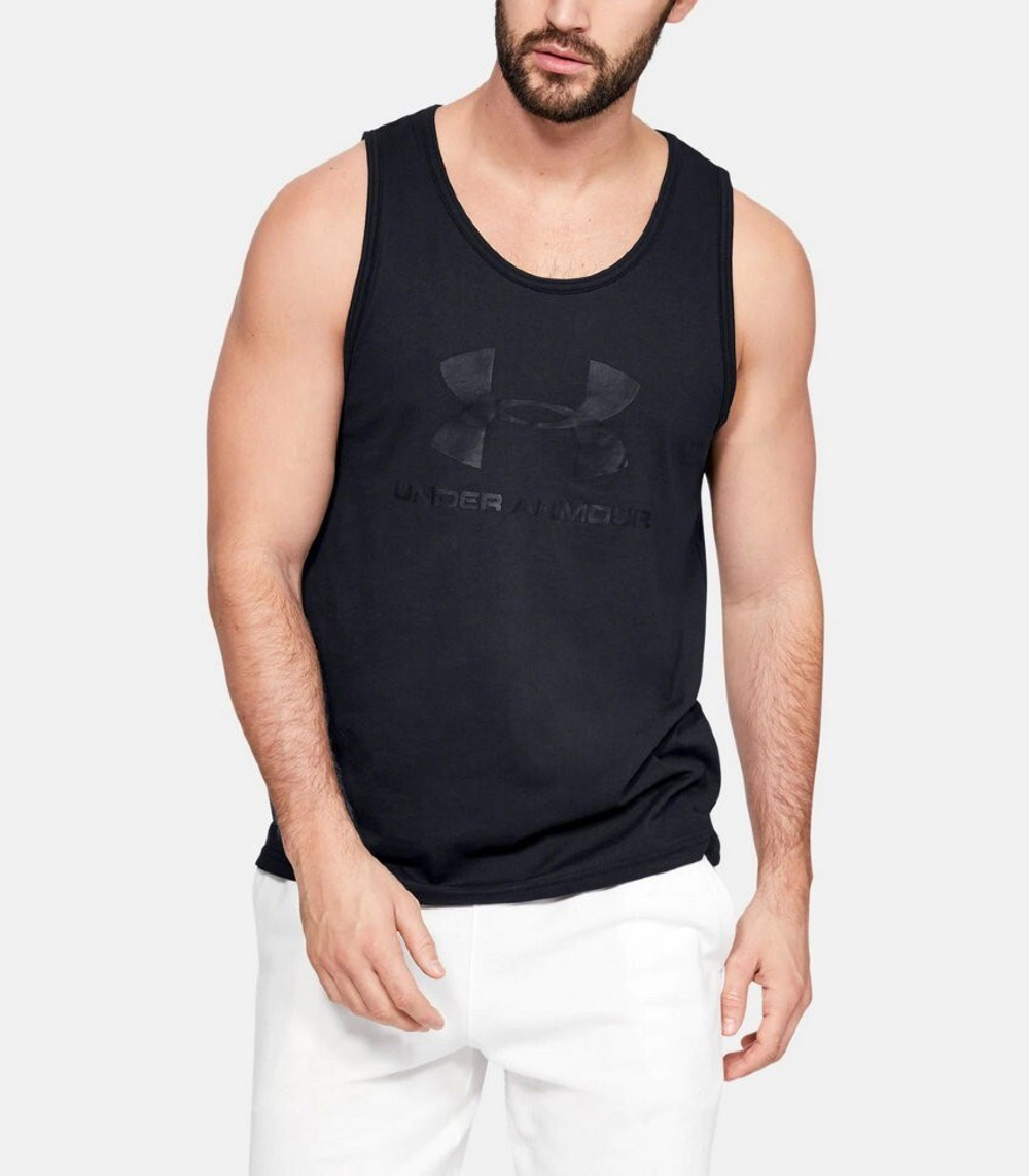 Майка мужская Under Armour UA SPORTSTYLE LOGO TANK-BLK