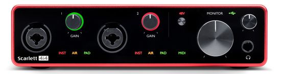 Аудиоинтерфейс FOCUSRITE Scarlett 4i4 3rd Gen
