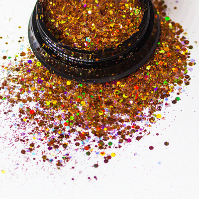 АФН, Глиттер "Megamix" в черной банке QT36, 1 шт