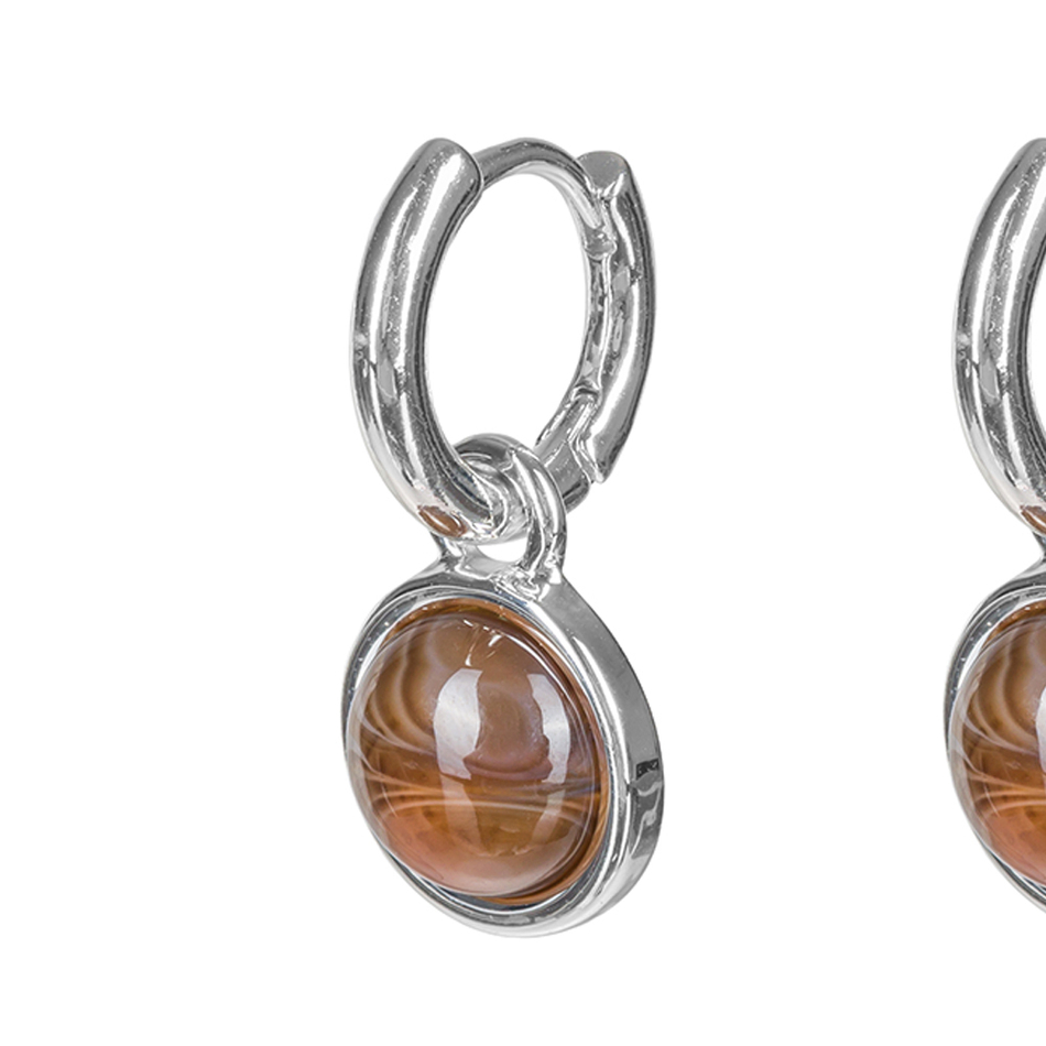 Серьги Fiore Luna COFFE AGATE LE1112 BR/S