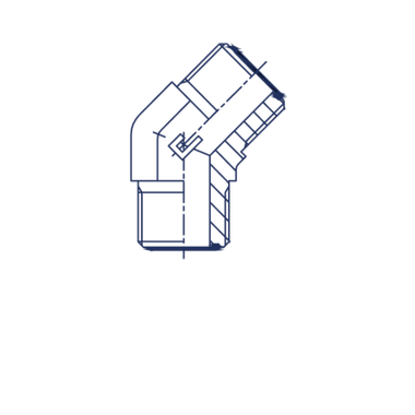 ФИТИНГ ORFS ELBOW 12 CAST