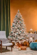 Заснеженная елка «Александрийская» (Литая хвоя) от 1.8 м до 2,4 м