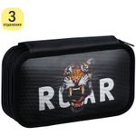 Пенал 3 отделения, 190*110 ArtSpace "Roar", ламинация, фольга