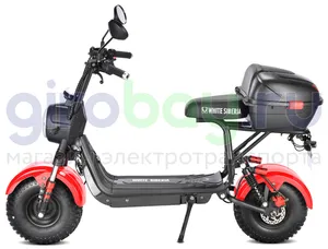 Электроскутер WHITE SIBERIA MINI R 1200w 2.0 - Красный фото фото №2
