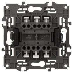 Переключатель ЭРА Elegance 14-1106-02 двойной 10АХ-250В, IP20 слоновая кость