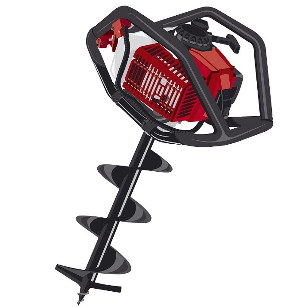 Мотобур бензиновый Зубр МБ2-300 Н со шнеком