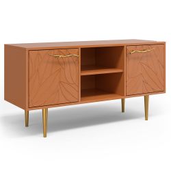 Тумба под ТВ Арт Колор leaves 117см Стайл Голд Томпленый оранжевый