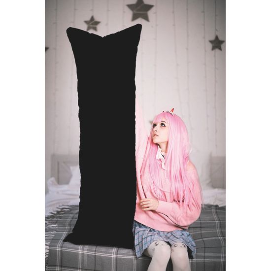 Дакимакура с черной наволочкой из бязи арт. 0008