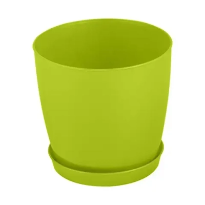 Кашпо Фиоре круглое 8 л светло-салатовый 216х202мм