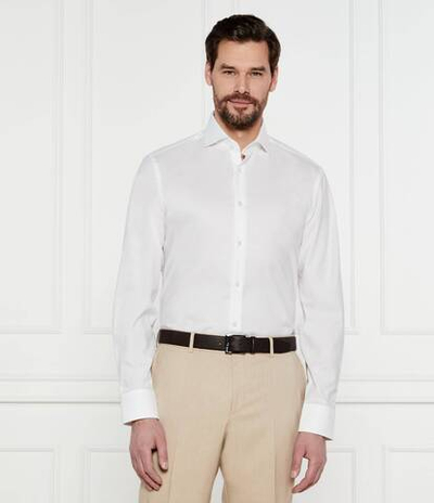 Рубашка H-HANK-spread-C1-222 BOSS BLACK - белый(50539227)