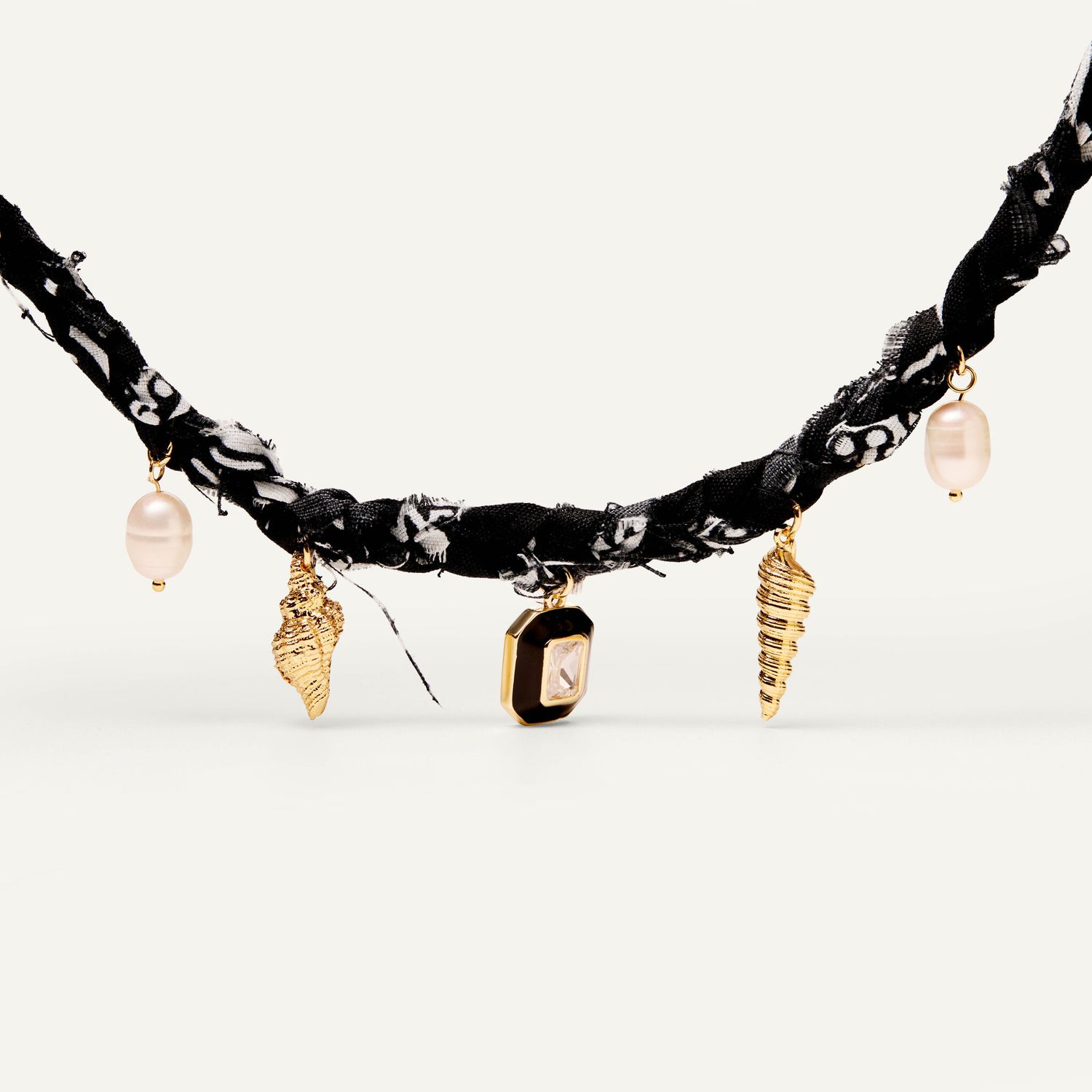 Колье Braded Bandana Necklace - Black