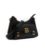 Кожаная сумка хобо b-buzz Balmain - черный(DN1BT904 LSLX)