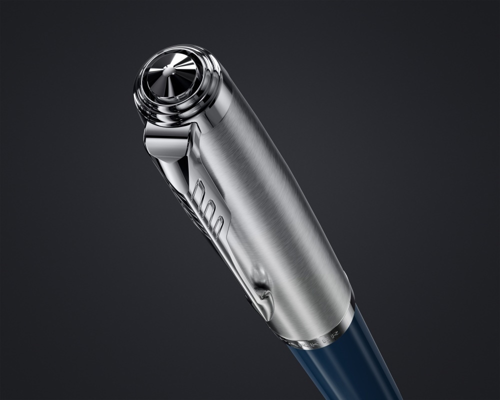 Подарочный набор с ручкой Parker 51 MIDNIGHT BLUE CT и ежедневником с индивидуальной гравирвкой (син