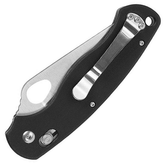 Складной нож Ganzo G729 черный, G729-BK c клинком из стали 440C, рукоять G10