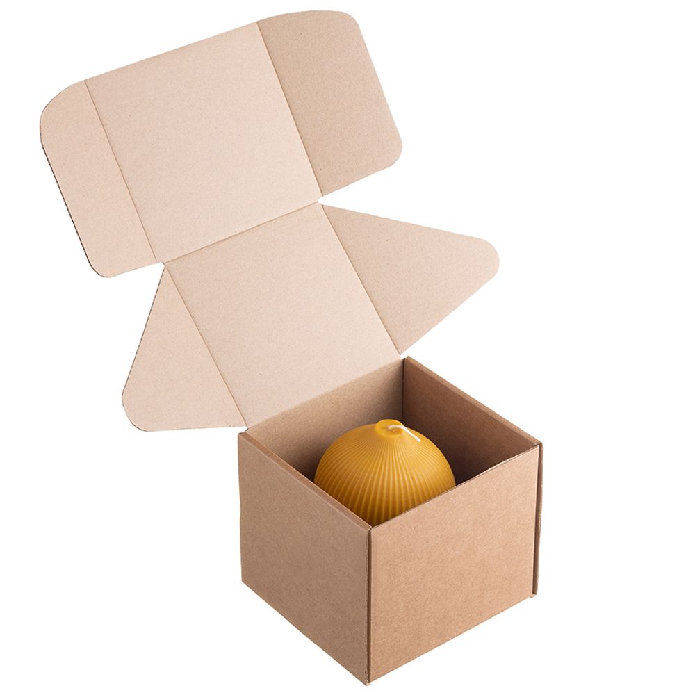 Свеча декоративная цвета карри из коллекции Edge, 10,5см