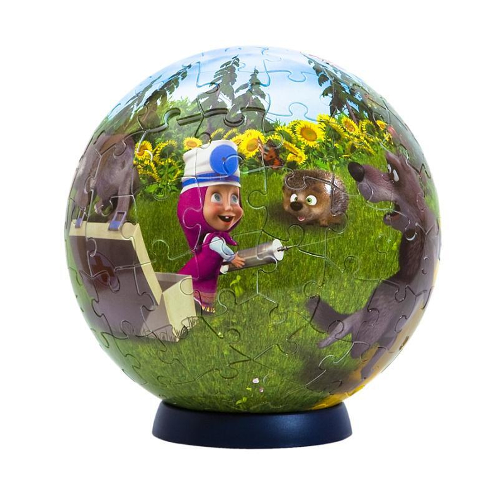 Пазл-шар 108эл. "Маша и Медведь" (Степ пазл)