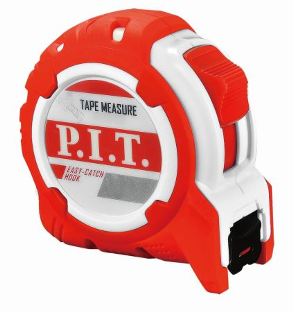 Рулетка с фиксатором P.I.T. 8 м x 25 мм, ABS+TPR(HTPM02-2508)