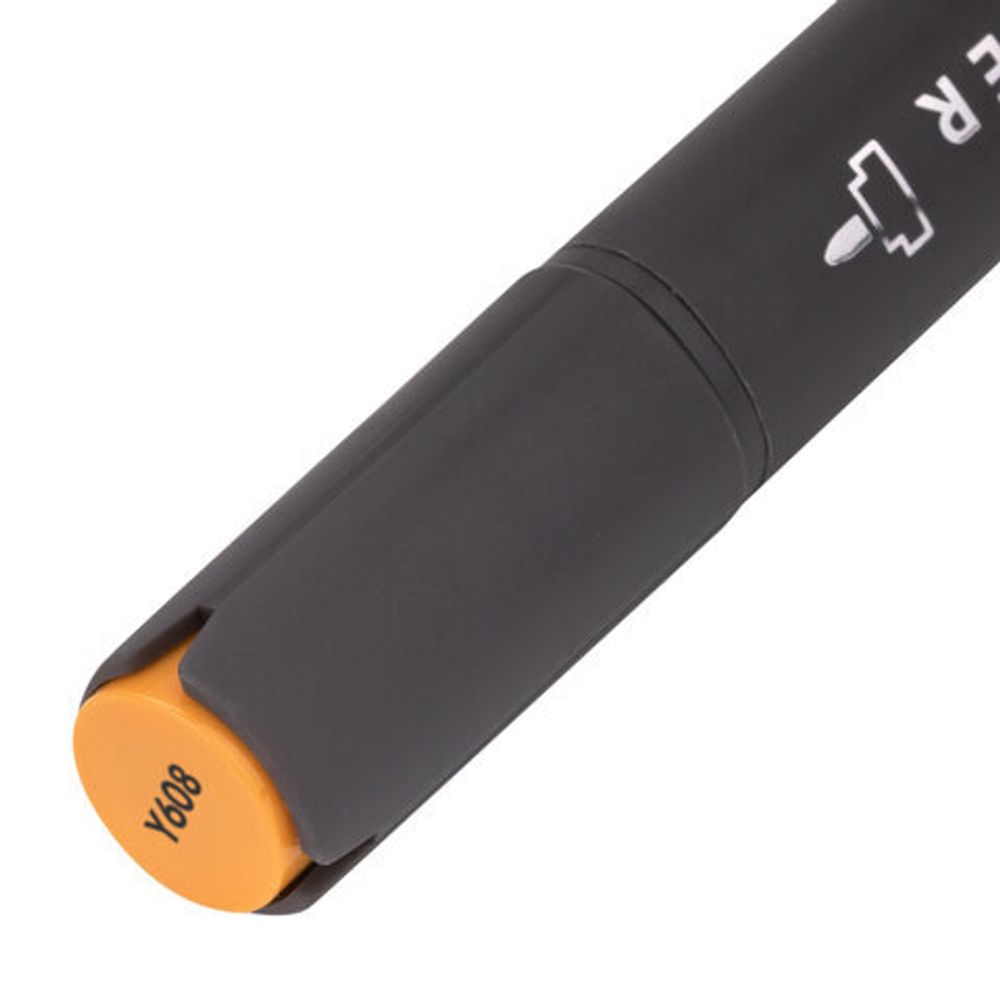 Маркер для скетчинга двусторонний 1 мм - 6 мм BRAUBERG ART CLASSIC, ОРАНЖЕВЫЙ (Y608), 151797