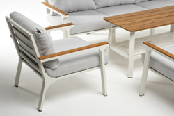 Кресло из алюминия CONCORDE белое