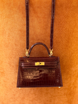 Сумка Hermes из кожи крокодила