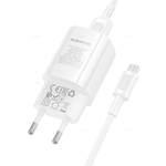 Зарядное устройство на Micro QC3.0 Borofone BA102A (white)