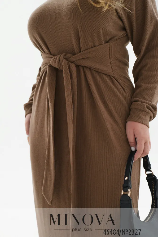 Платье 2327-коричневый Minova