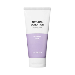 The Saem Natural Condition Double Whip Cleansing Foam очищающая пенка с экстрактом шелка