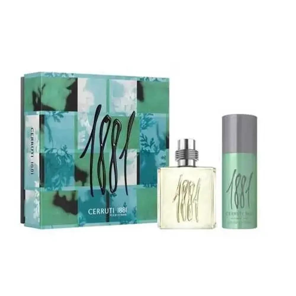 Унисекс парфюмерная вода Cerruti 1881 Pour Homme Gift Set с древесными нотами и мускусом 50+75 мл