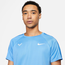 Мужское теннисное поло Nike Dri-Fit RAFA MNK Challenger T-Shirt Men - Light Blue