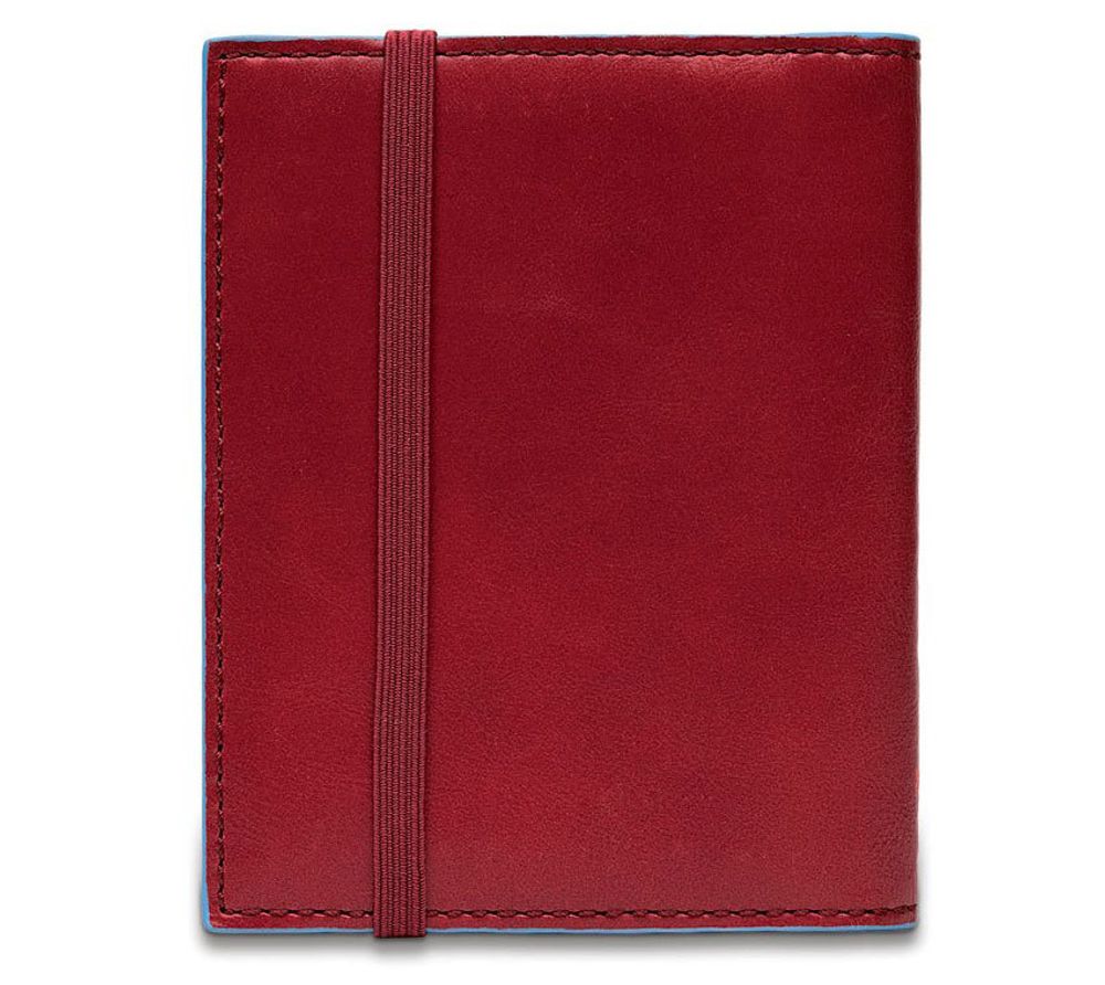 Чехол для кредитных карт Piquadro Blue Square красный телячья кожа (PP1395B2/R)